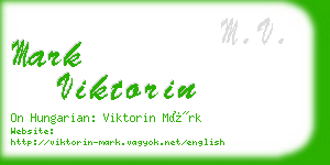 mark viktorin business card